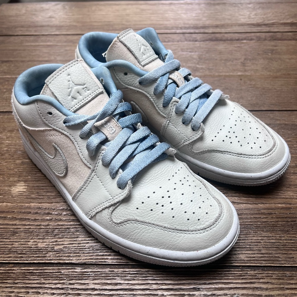 Nike Womens Air Jordan 1 Low 'Sail Canvas' - 7 - Picture 4 of 14